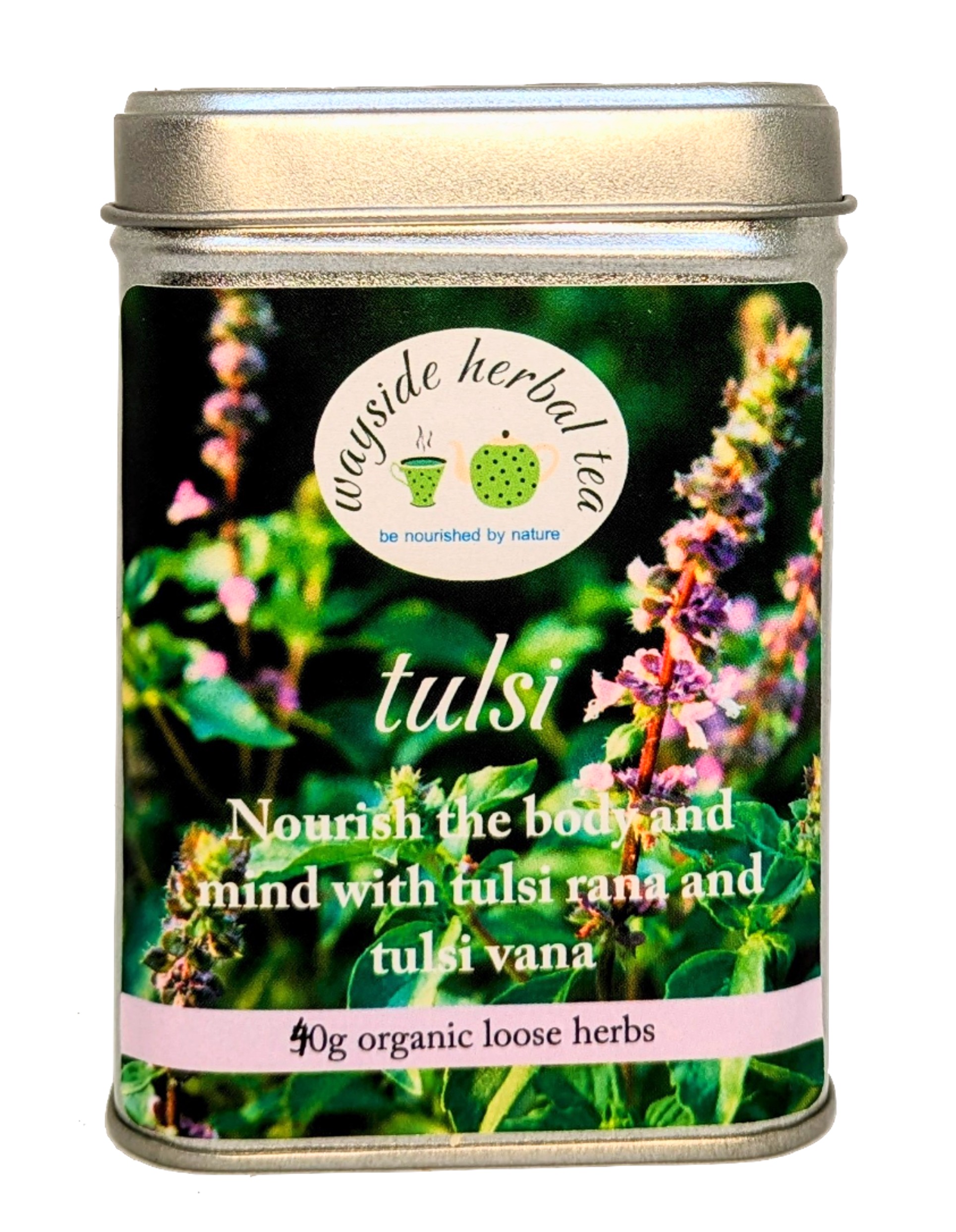 Tulsi loose tea tin