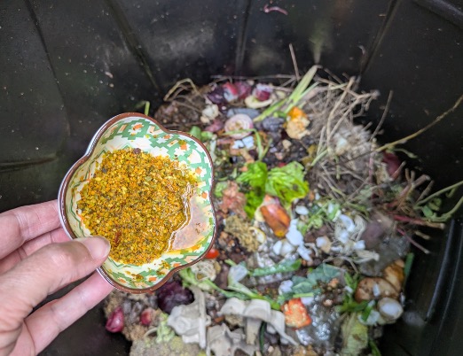 Composting herbal tea